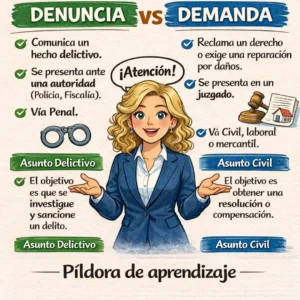 post diferencias entre denuncua y demanda